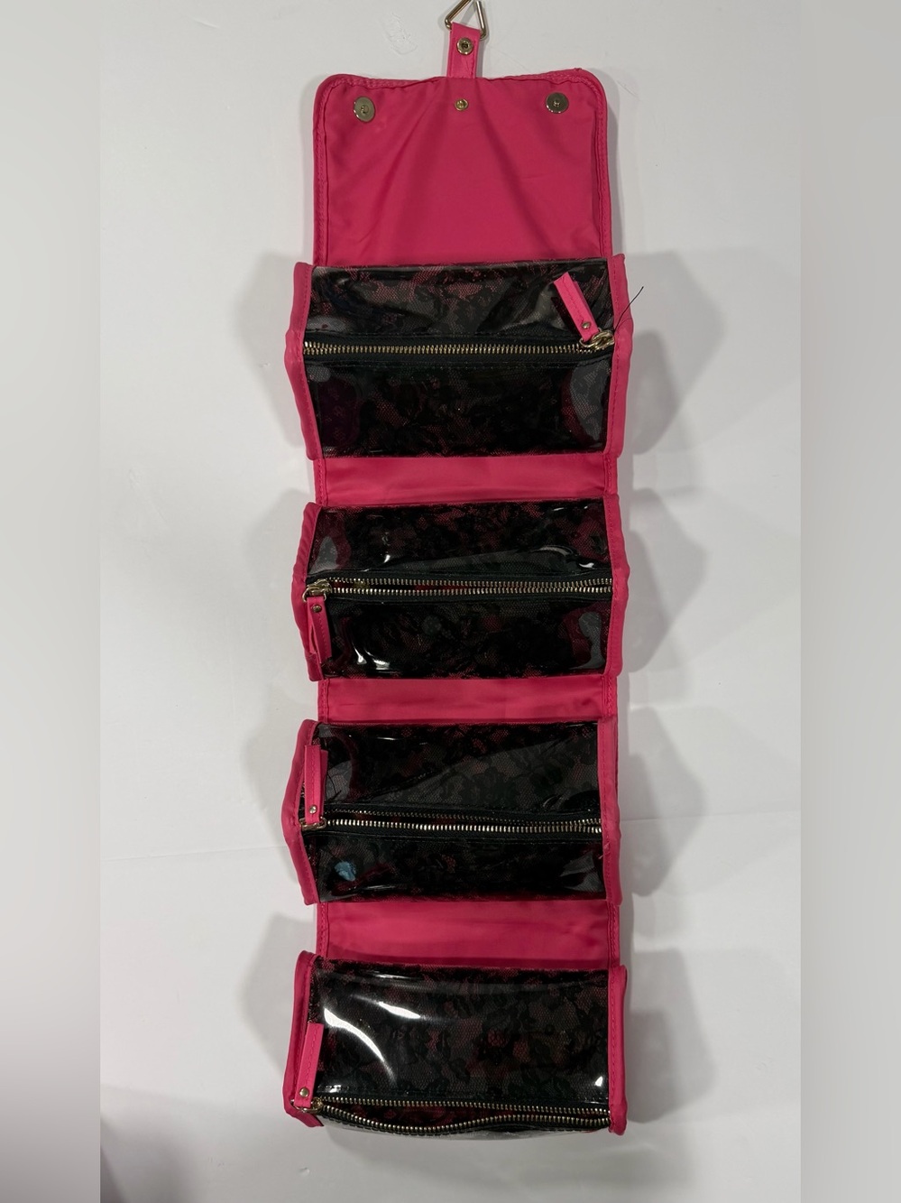 Victoria's Secret Hot Pink Hanging Cosmetic Organizer